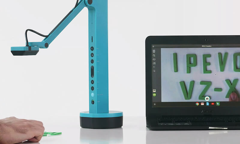 Apprenez à connecter le visualiseur IPEVO VZ-X à un Chromebook avec Visualizer